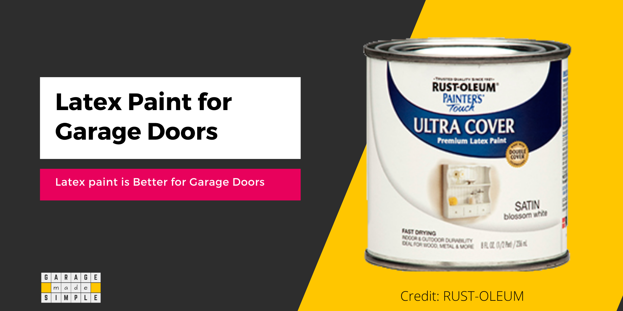 6 Reasons Latex Paint Is Better For Your Garage Door