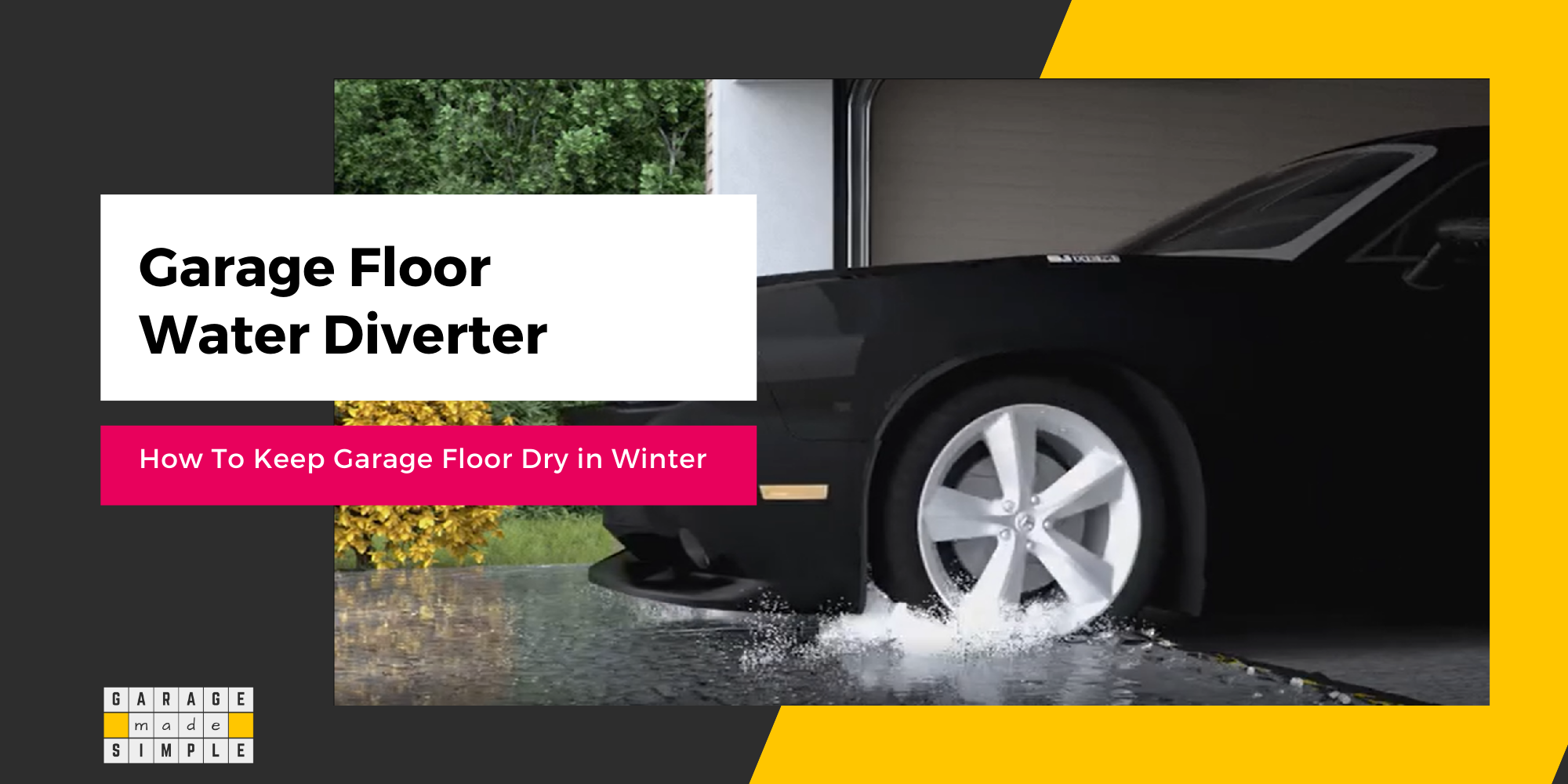 Garage Floor Water Diverter Feature Image