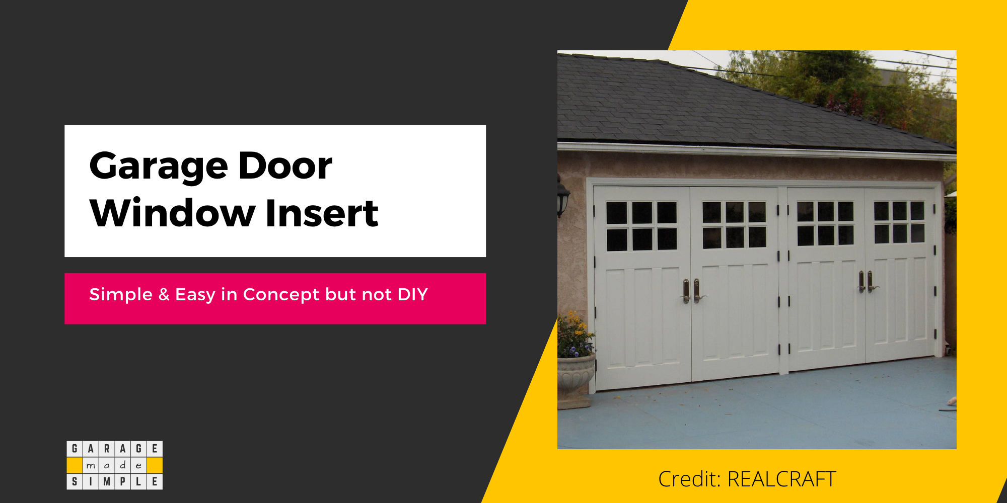 How To Make A Garage Door Window Insert Simple & Easy