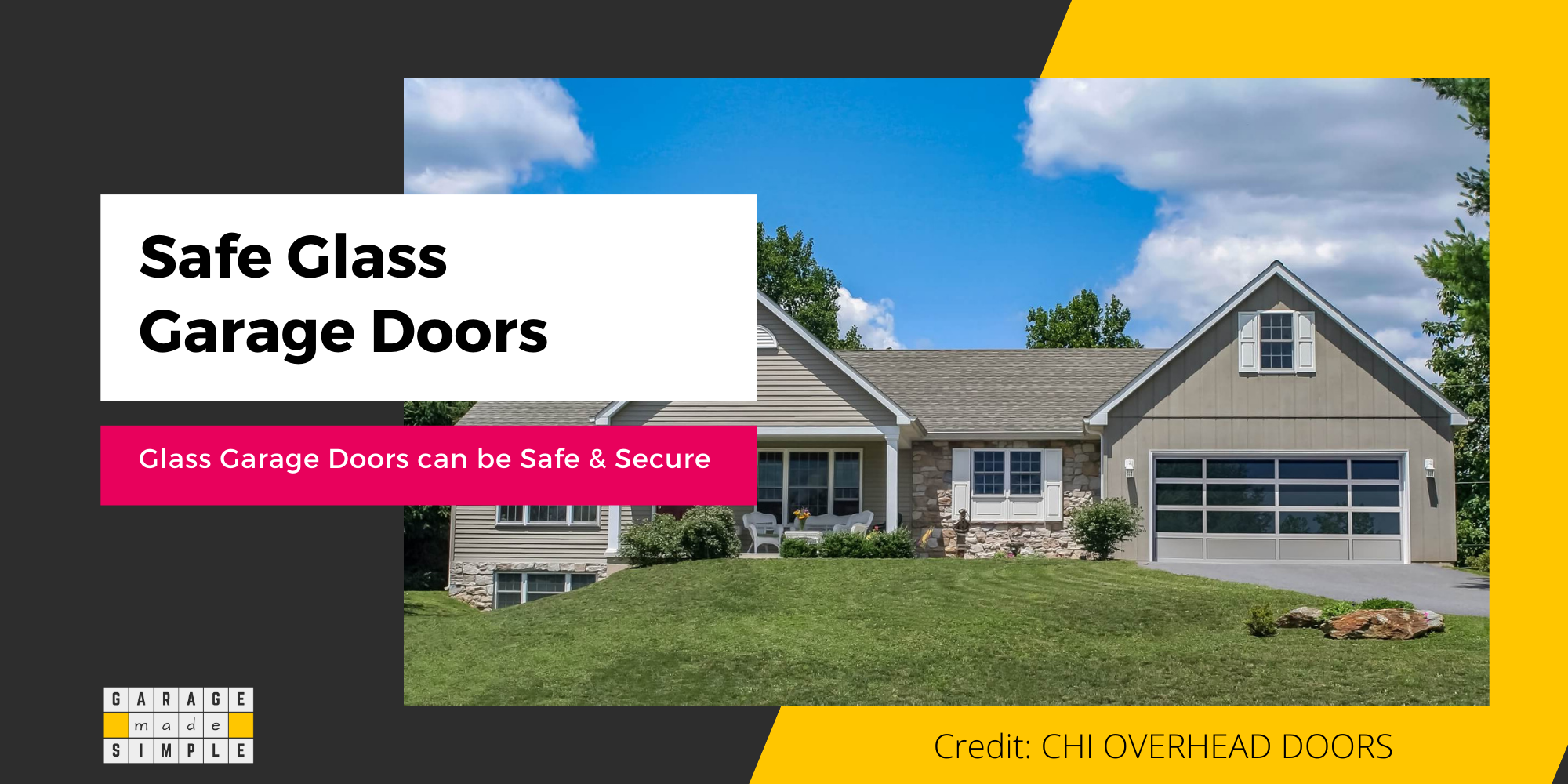 How To Make Sure Glass Panel Garage Doors Are Safe?