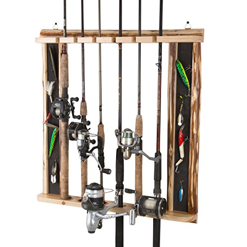 Store Fishing Gear In Garage - Rush Creek 6 Fishing Rod Storage