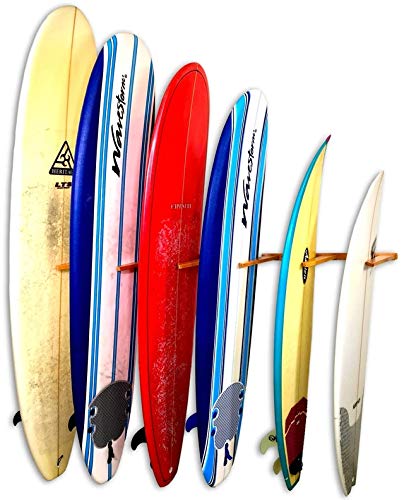 Store Surfboards in Garage - Vertical Surfboard Wall Rack