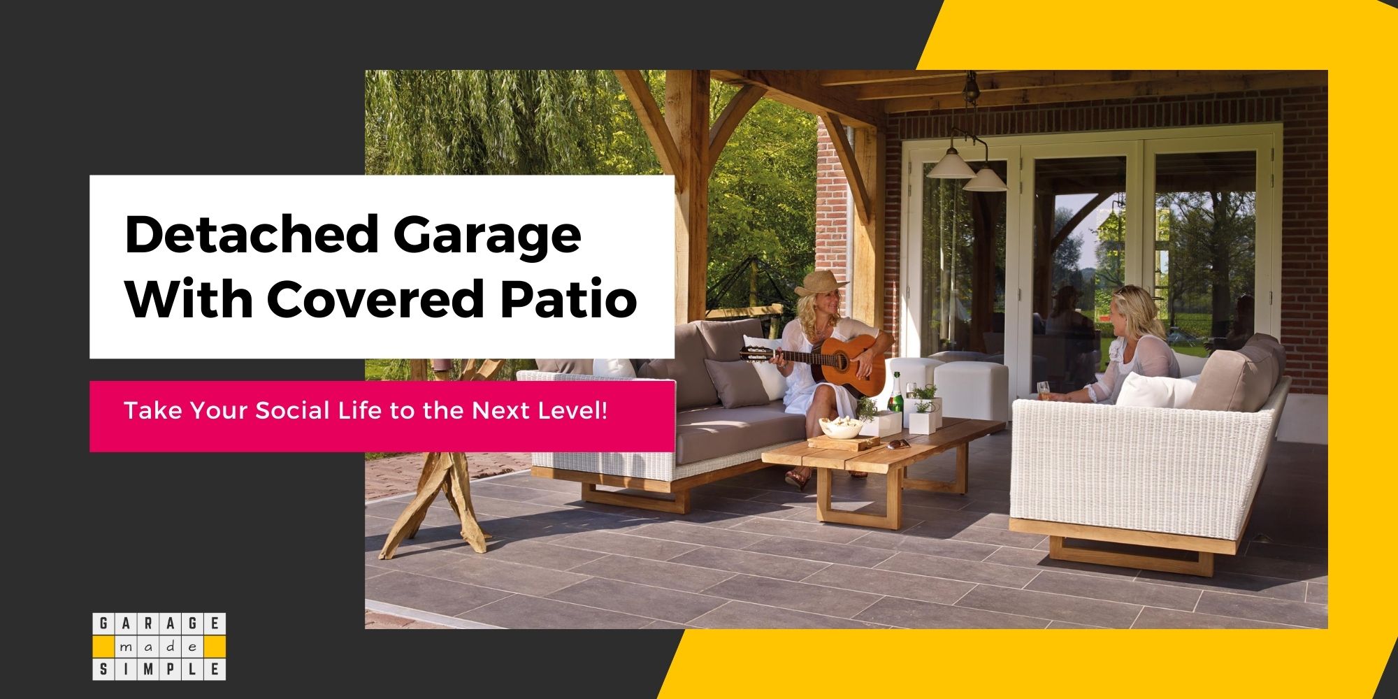 Detached Garage With Covered Patio? Results In Better Social Life (& More!)