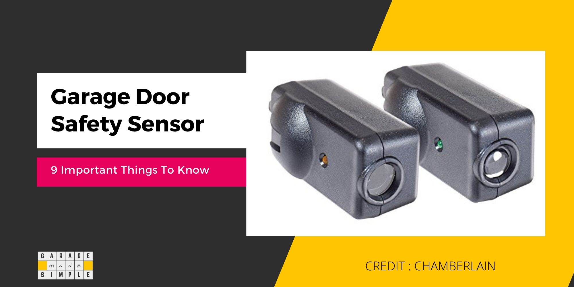 Garage Door Safety Sensor - Feature Image