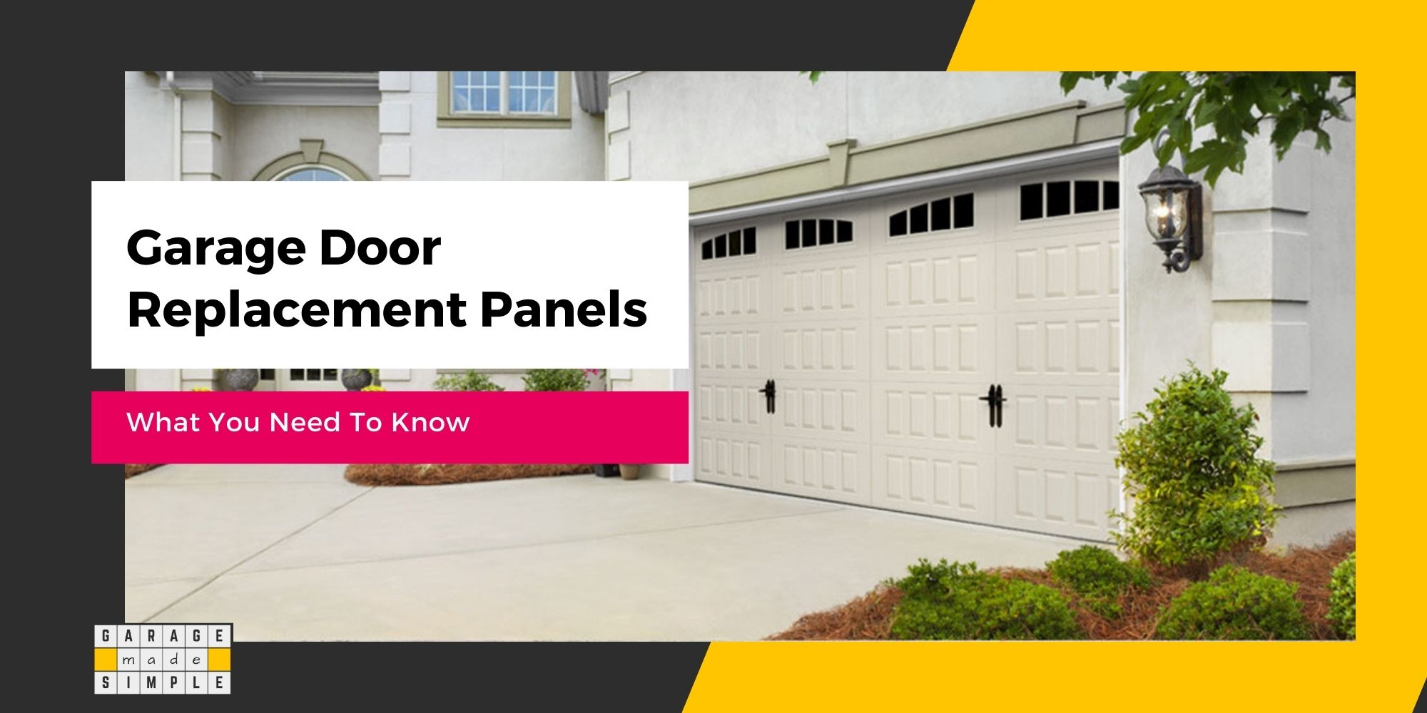 What You Need To Know About Garage Door Replacement Panels