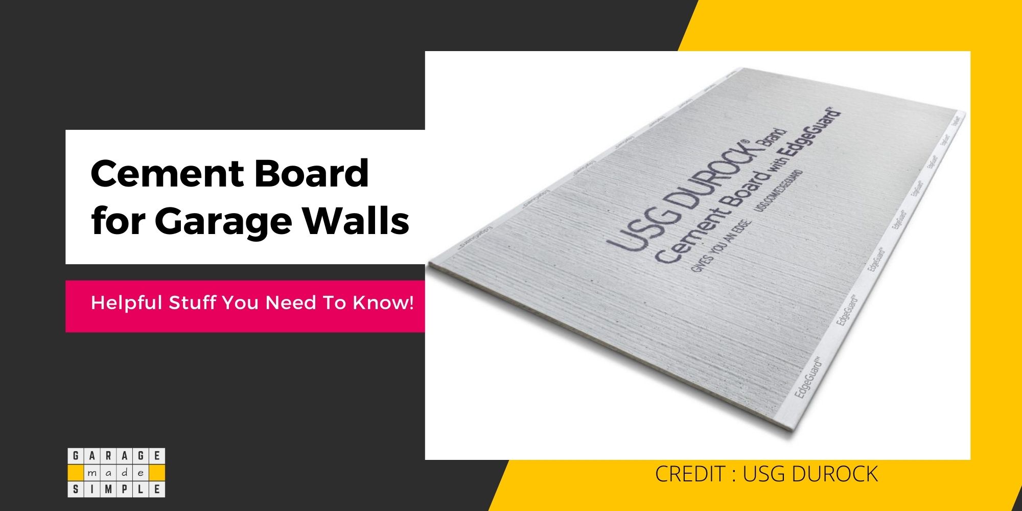 Cement Board For Garage Walls: 6 Important Reasons They Are Better!