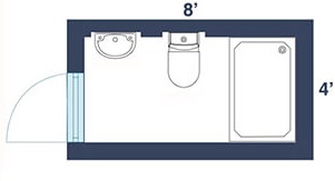 Functional Bathroom Layout for a Detached Garage