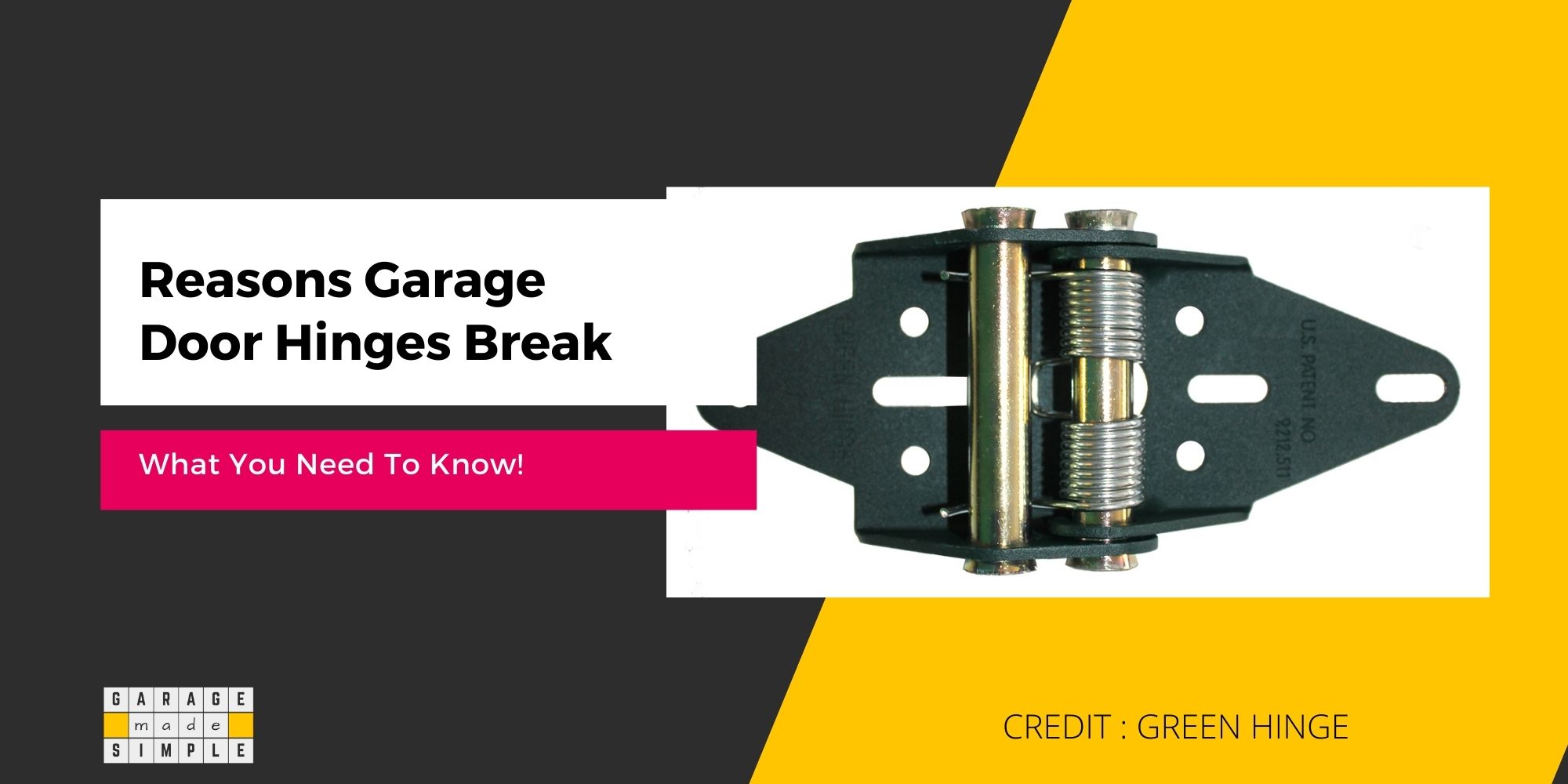 Reasons Garage Door Hinges Break (What You Need To Know!)