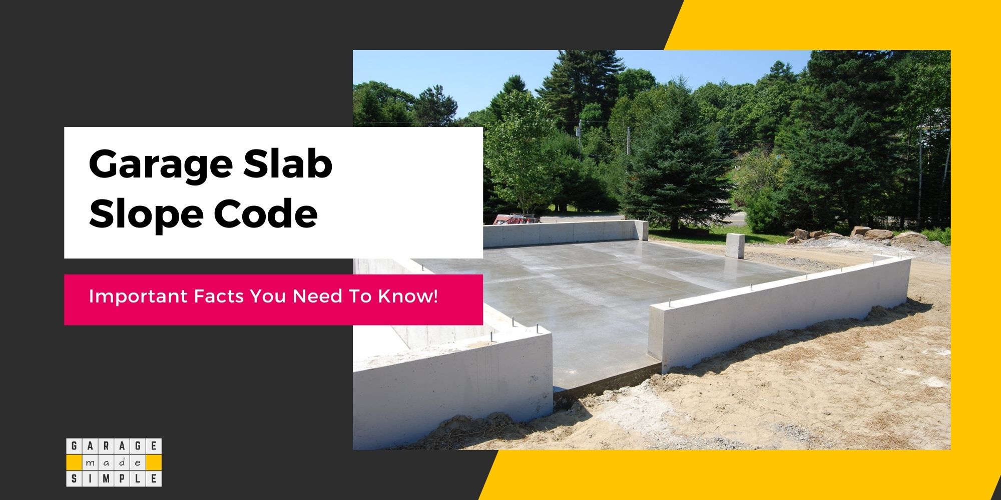 Garage Slab Slope Code - Feature Image