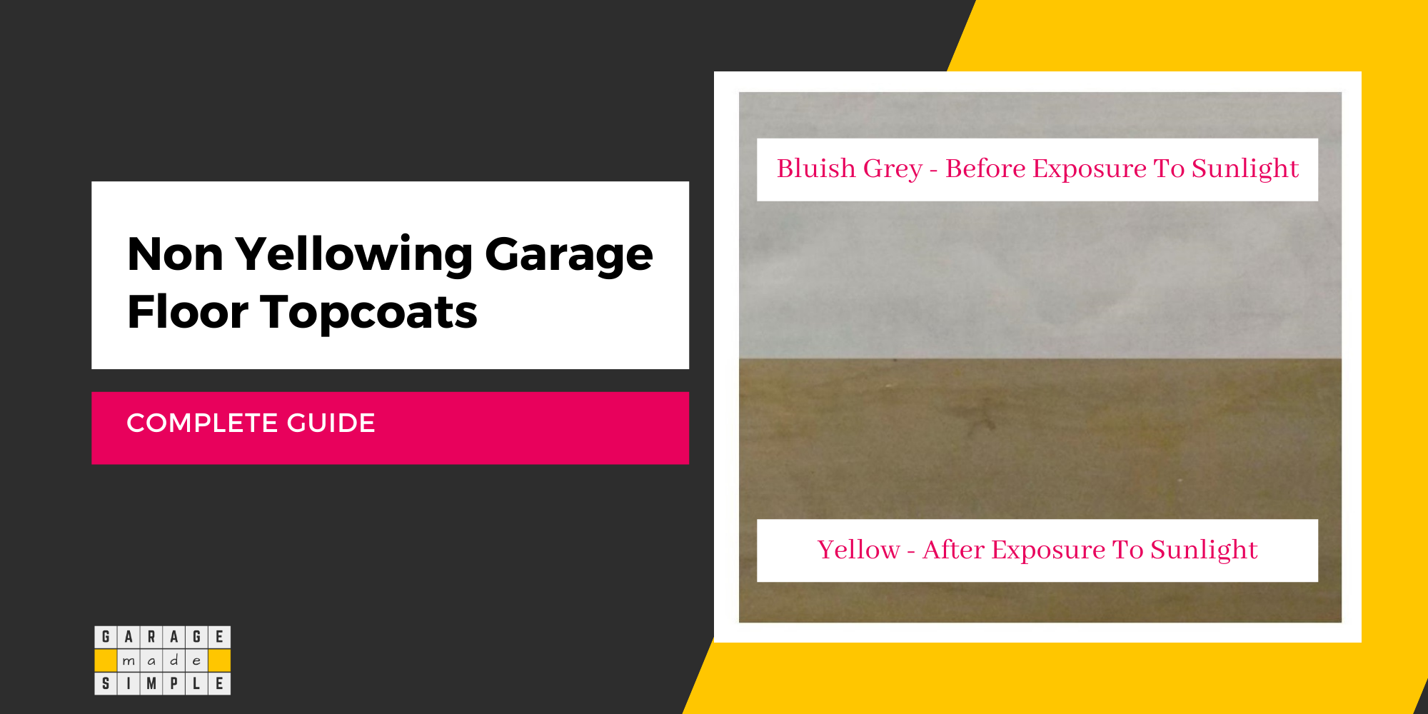 The Best Non Yellowing Garage Floor Topcoats! (Complete Guide)