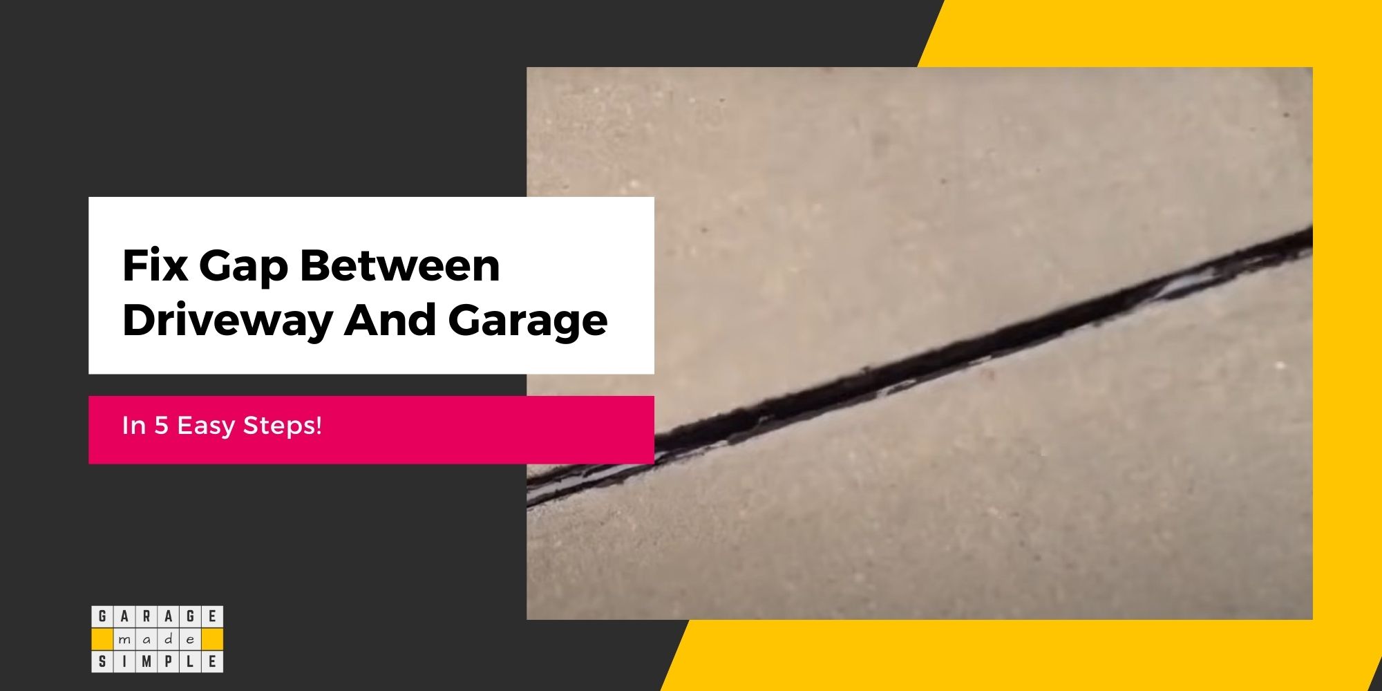 How To Fix Gap Between Driveway And Garage In 5 Easy Steps!