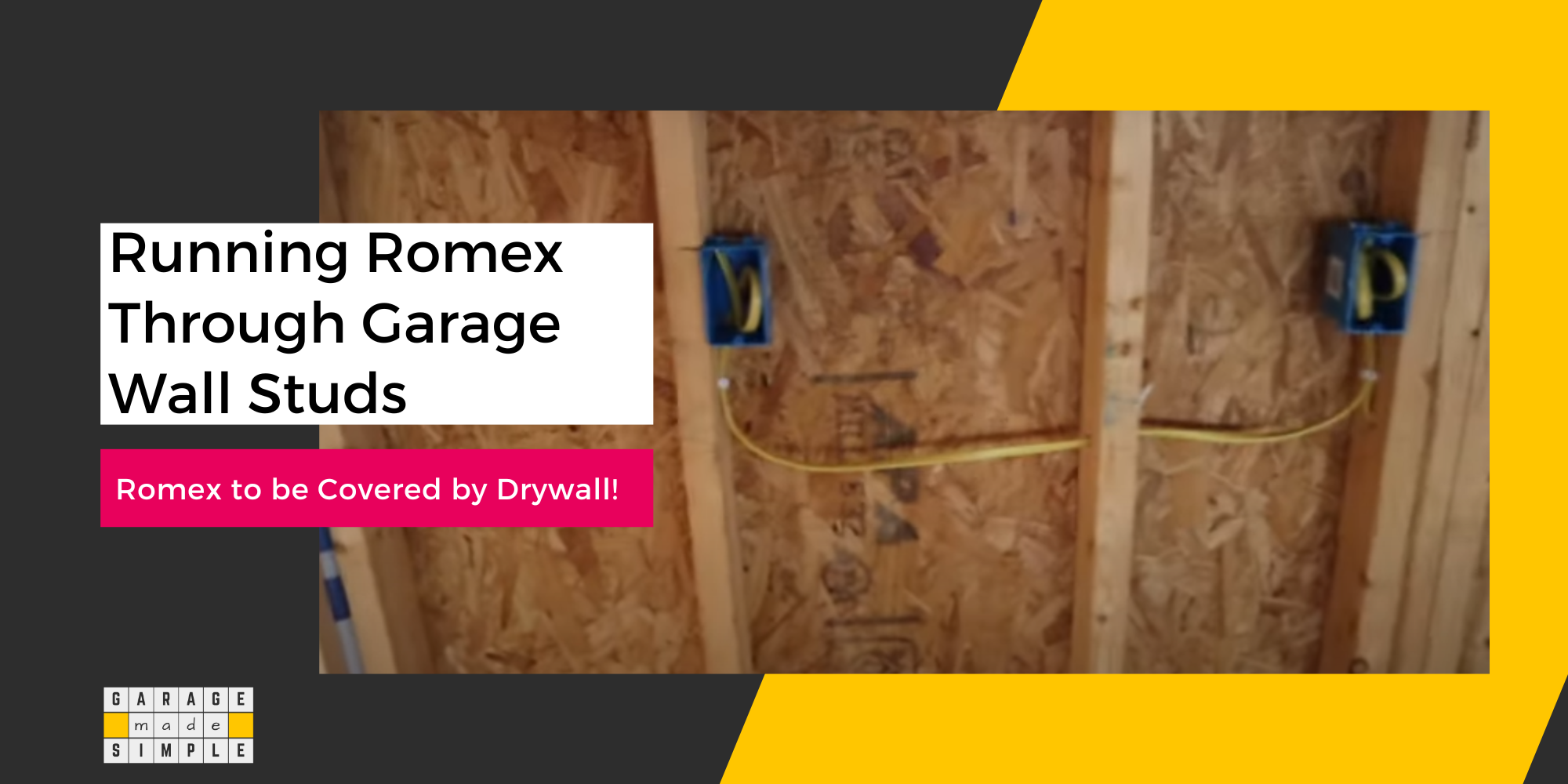 Exposed Romex in Garage
