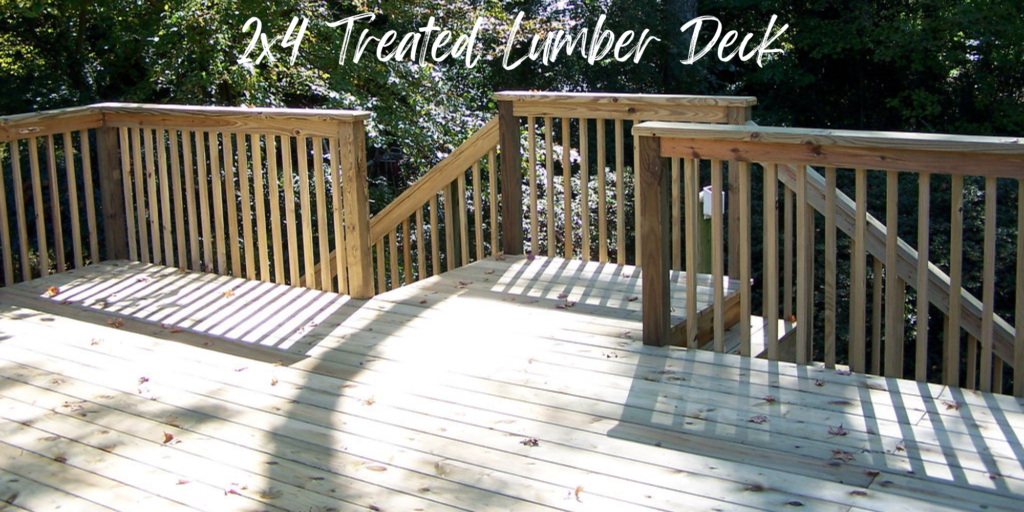 2x4 Treated Lumber Deck