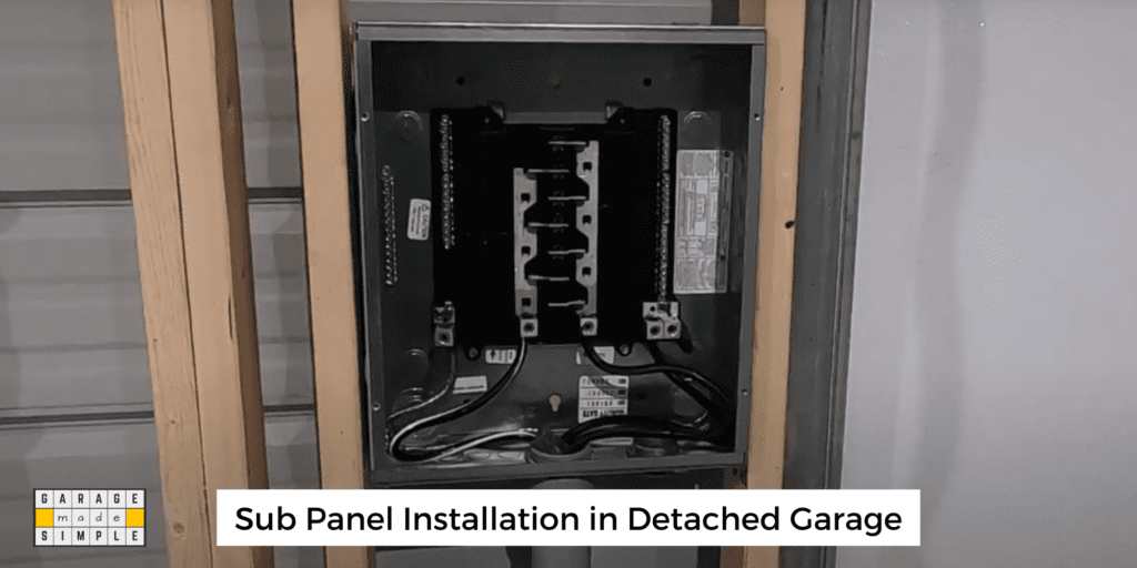 Detached Garage Electrical Code for Sub Panel