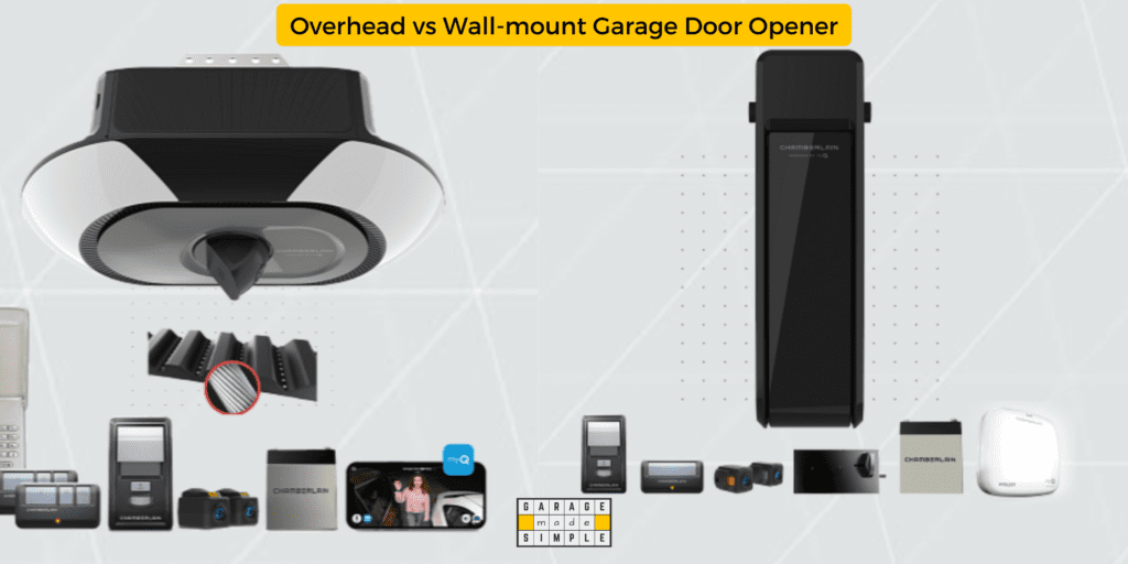 Overhead vs Wall-mount Garage Door Opener