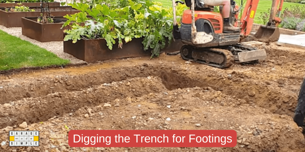 Digging the Trench for Footings