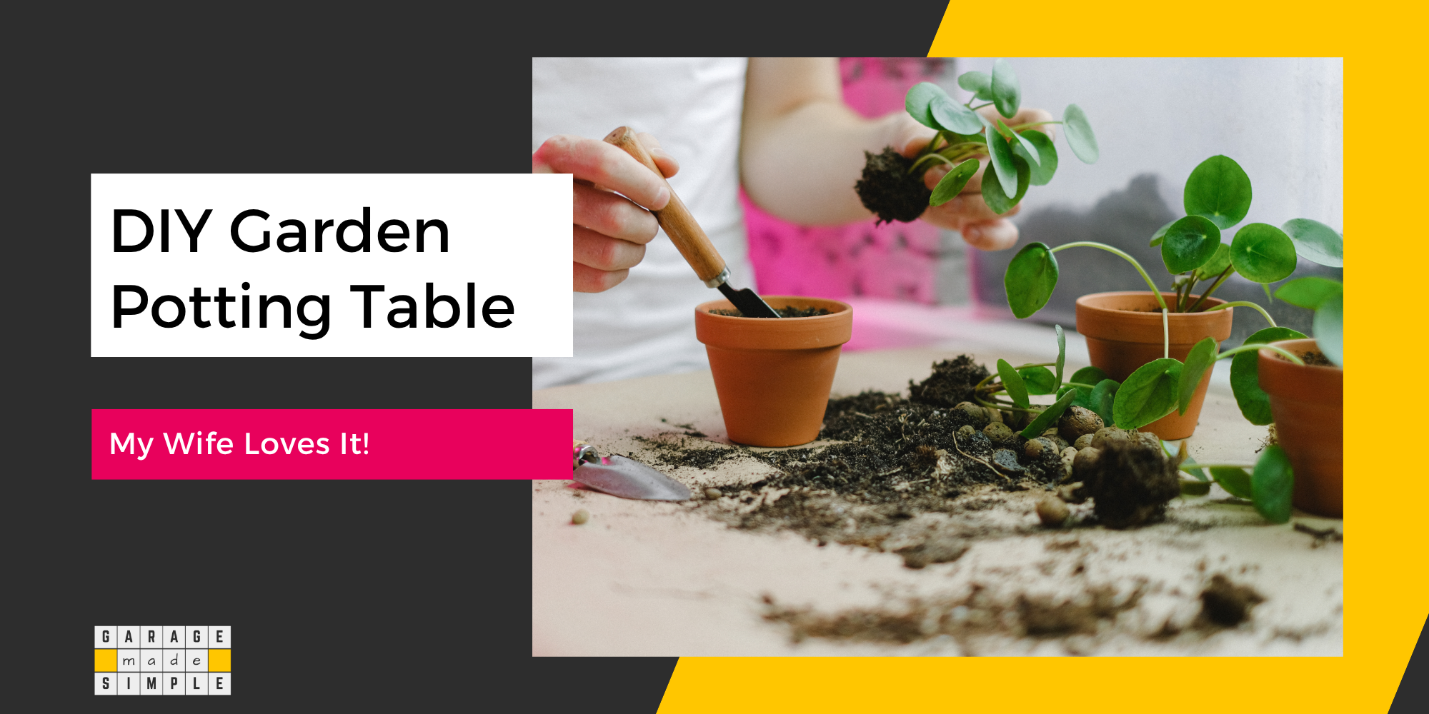 DIY Garden Potting Table