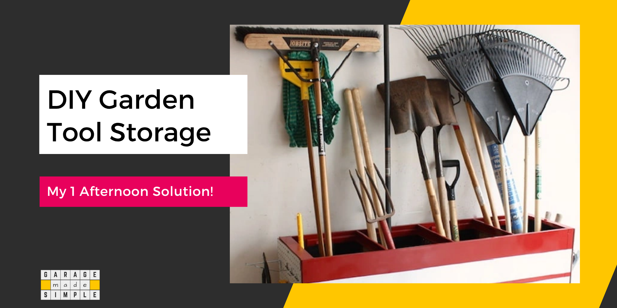 DIY Garden Tool Storage